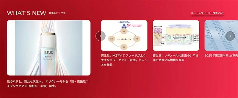 No.057 資生堂 Webサイト100選